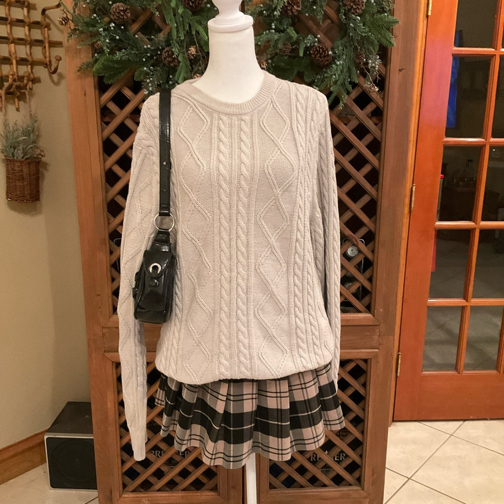 Goodfellow & Co Cottage Core Fisherman cable knit Womens Medium sweater